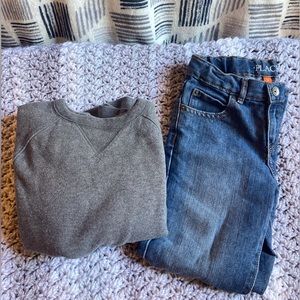 Boys Jean and Sweatshirt bundle